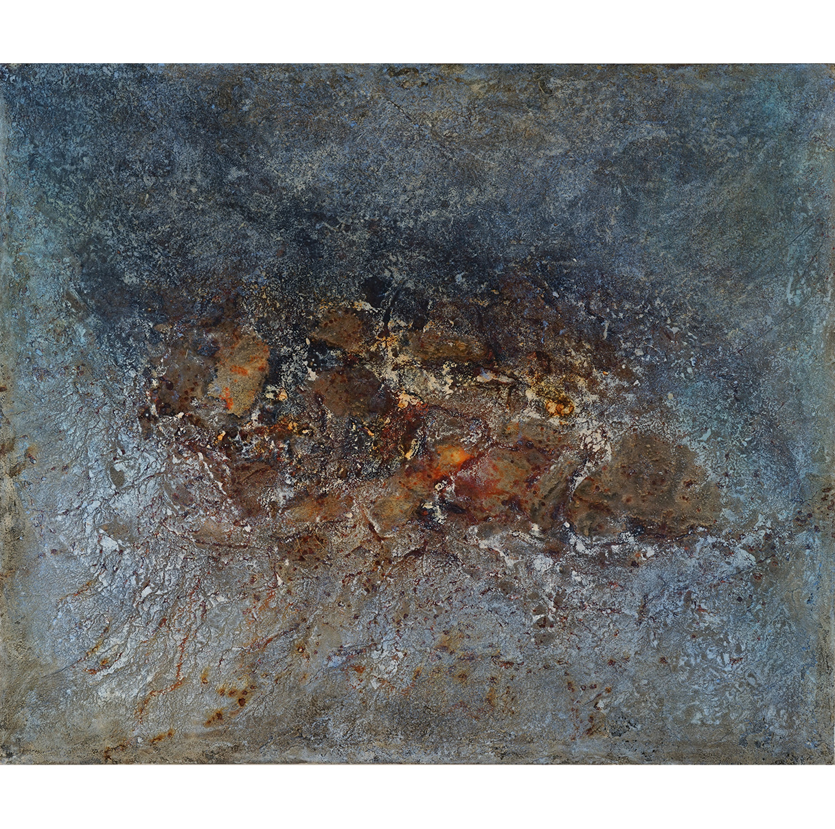 Piano Grande | Strukturmasse auf Leinwand