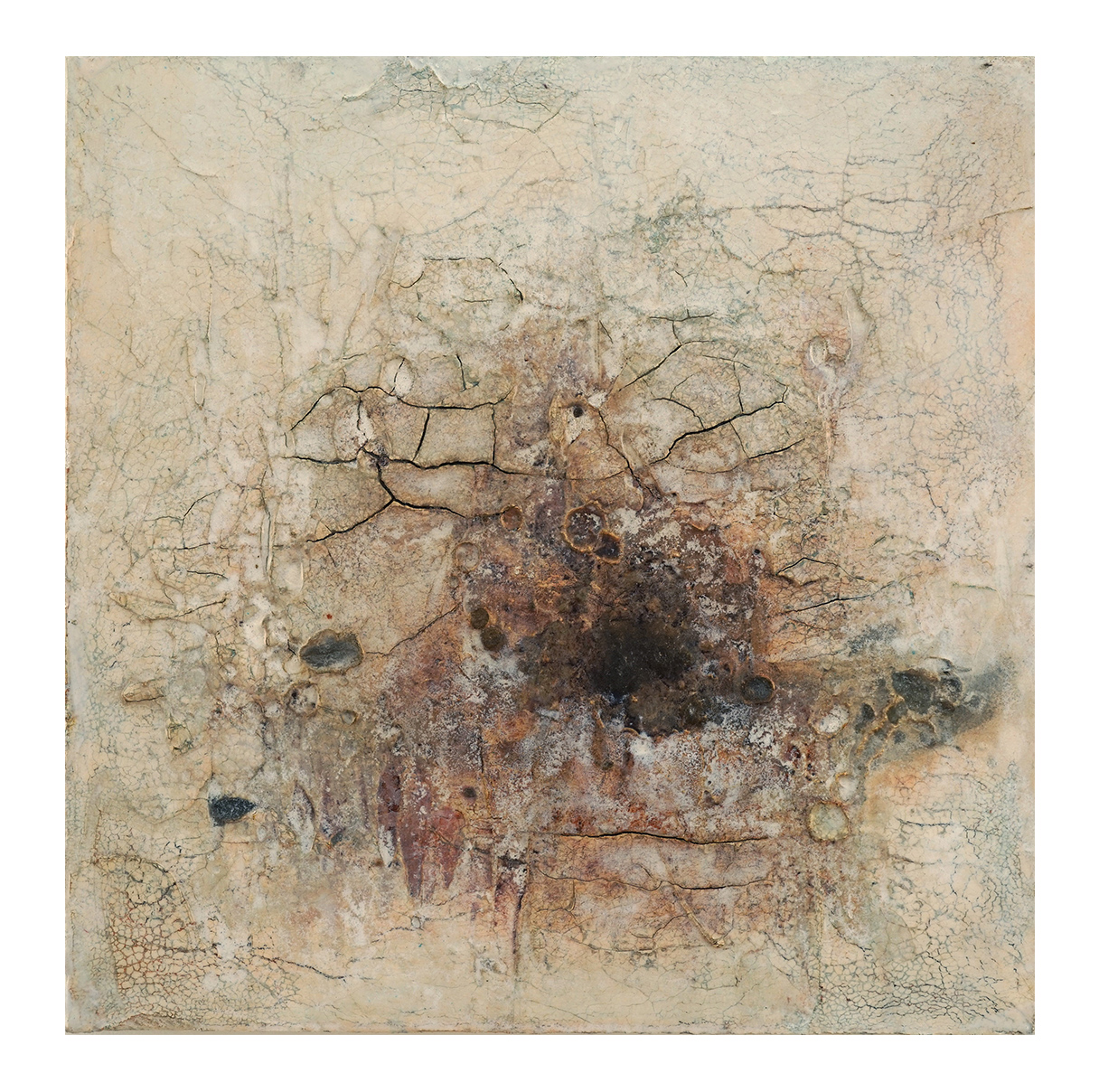 Serie Arktis | Intonaco und Wachs auf Leinwand 